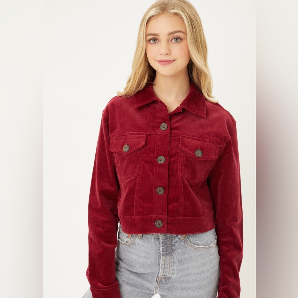 Burgundy Corduroy Jacket